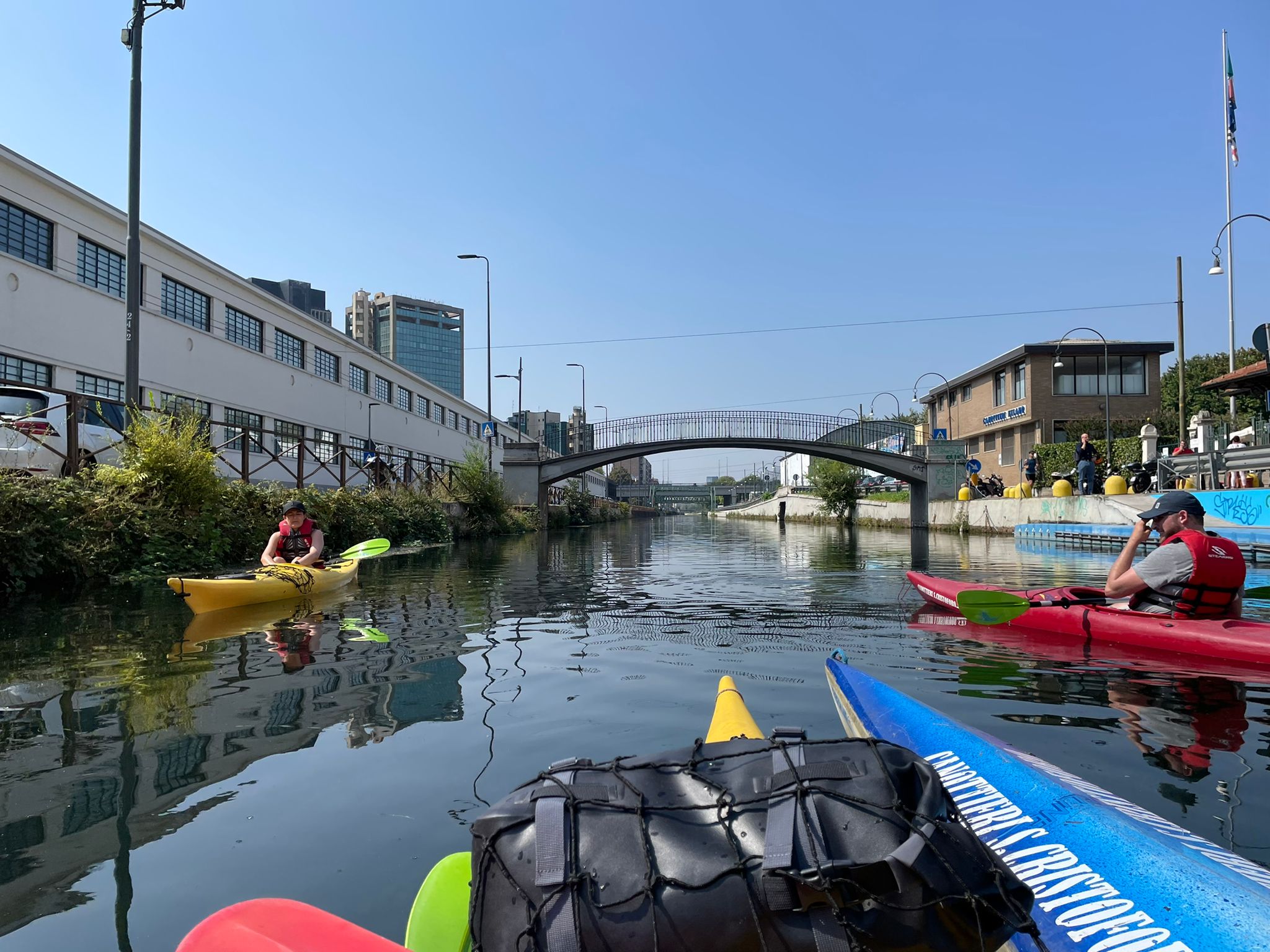 Kayak canaux Milan groupe