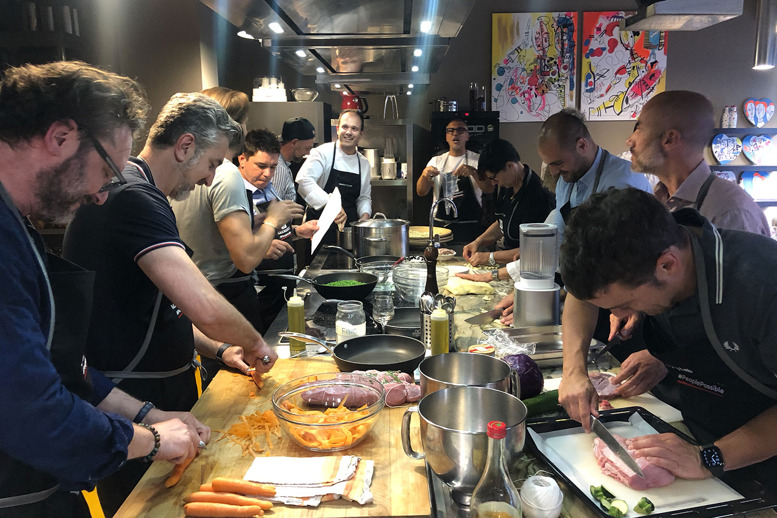 Cours cuisine Corso cucina team building Milano